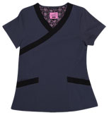 Gwen Military Black Stretch Woven