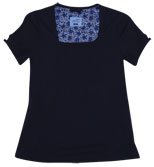 Grace Navy Stretch Woven