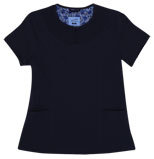 Gabby Navy Stretch Woven