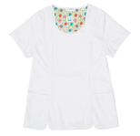 Geri White Stretch Woven