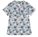 Gloria Teal Etching Printed Cotton