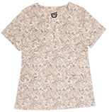 Gillian Lily Khaki Printed Cotton