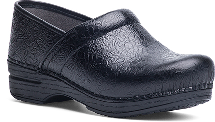 dansko black floral tooled