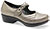 Ainsley Pewter Metallic Leather