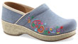Jute Pro Blue Denim Embroidered