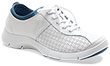 Elise White Blue Smooth Leather