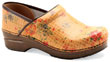 Professional Tan Floral Croc