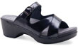 Sela Black Crinkle Patent