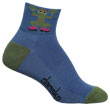 Frogs in Clogs Blue COOLMAX EcoMade Ankle