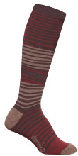 Awning stripe Cappuccino COOLMAX EcoMade Knee High