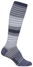 Awning stripe Grey COOLMAX EcoMade Knee High