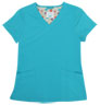 Gwen Aqua Stretch Woven a Tops from the Healthcare collection.