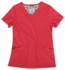 Gwen Tomato Stretch Woven a Tops from the Healthcare collection.