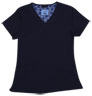 Gwen Navy Stretch Woven a Tops from the Healthcare collection.