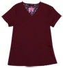 Gwen Wine Stretch Woven a Tops from the Healthcare collection.