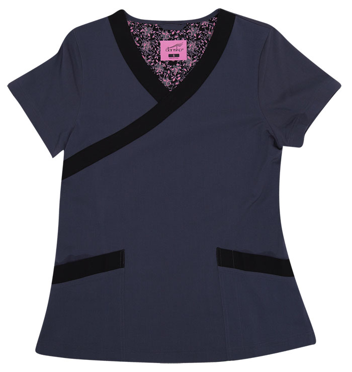 Gwen Military Black Stretch Woven