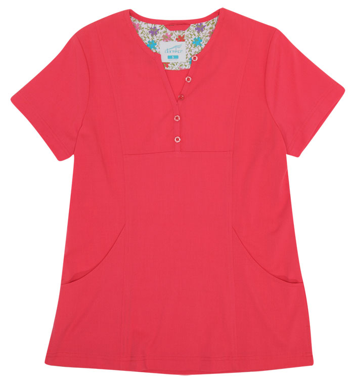 Gilda Tomato Stretch Woven
