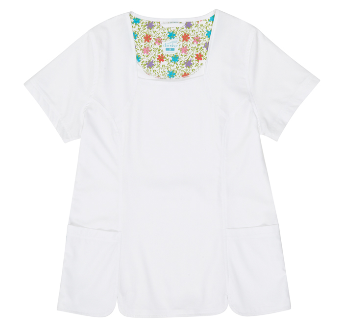 Geri White Stretch Woven