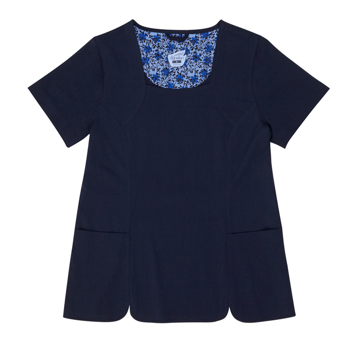 Geri Navy Stretch Woven