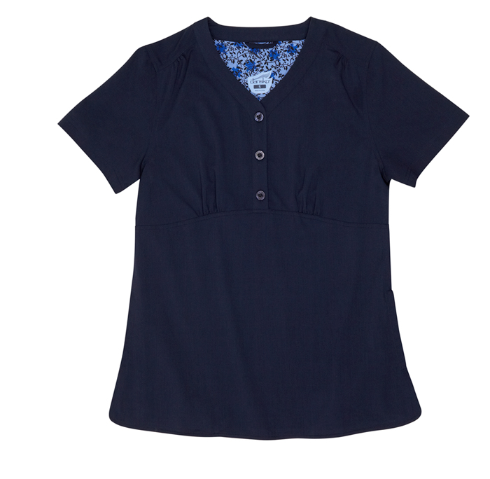 Gloria Navy Stretch Woven