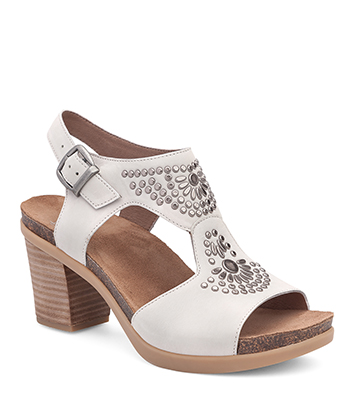 The Dansko Ivory Nubuck from the Deandra collection. Deandra Ivory Nubuck from the Dijon