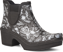 Rosa Black White Floral