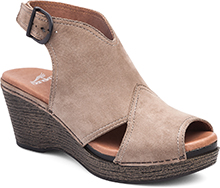 Dansko Outlet - Vanda Taupe Milled Nubuck