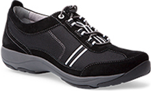 Helen Black White Suede