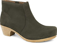 Maria Olive Milled Nubuck