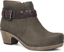 Michelle Olive Milled Nubuck