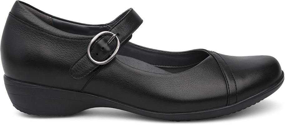 New DANSKO Womens Fawna Black Milled Nappa Leather Mary Jane Shoes 5501020200 