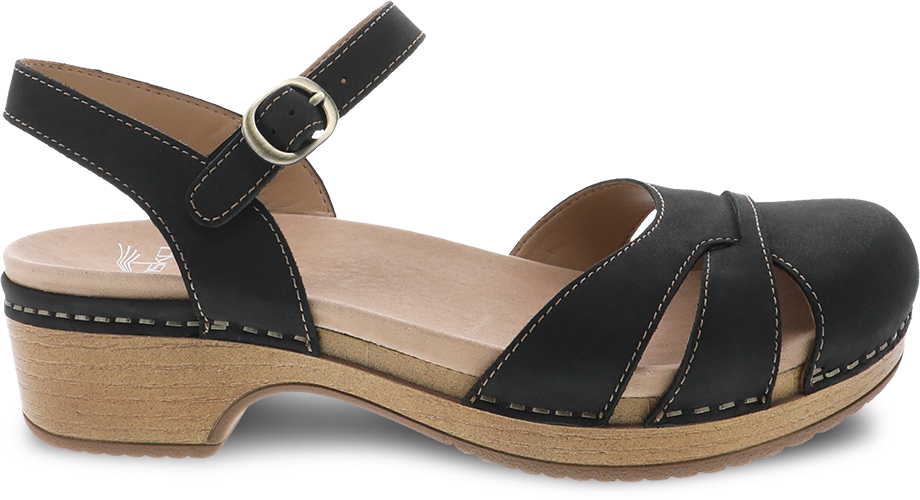 dansko black milled nubuck