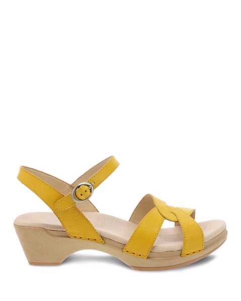 yellow dansko sandals