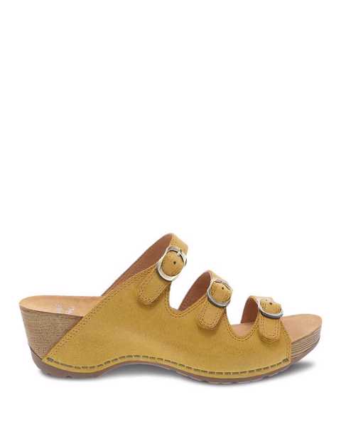 Picture of Tarin Yellow Burnished Nubuck