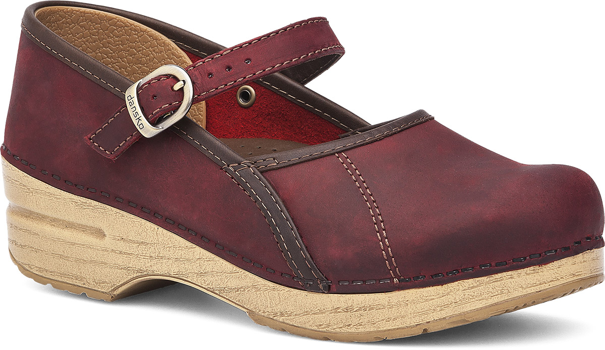 The Dansko Red Oiled from the Marcelle collection.