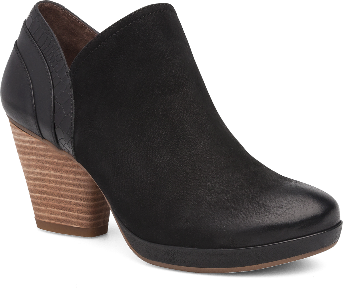 The Dansko Black Burnished Nubuck from the Marcia collection. The Dansko Black Burnished Nubuck from the Marcia collection.