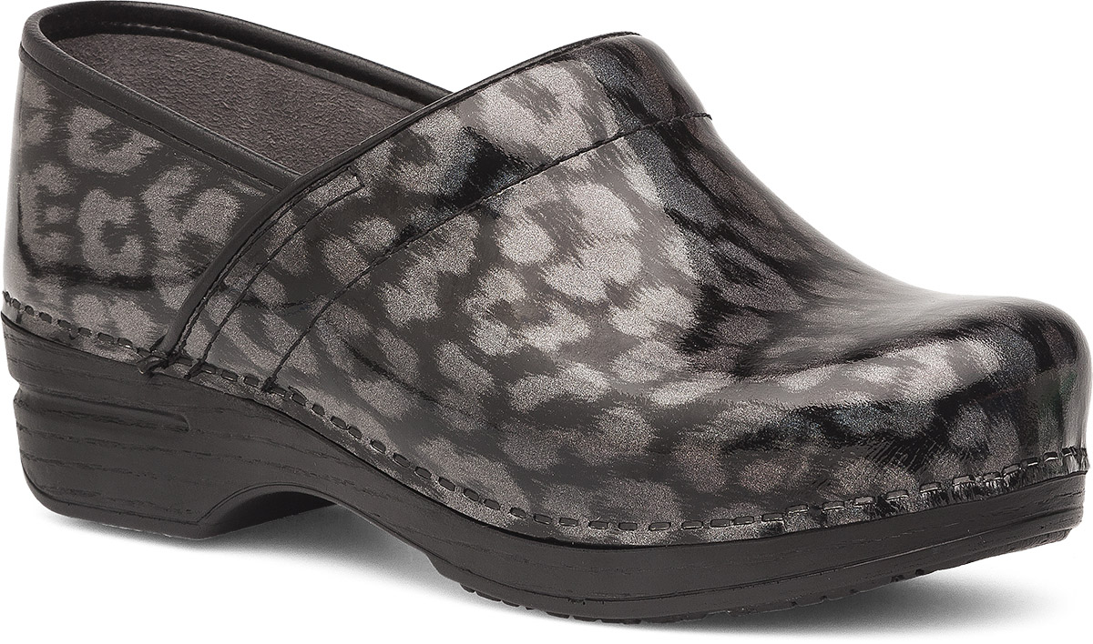 grey leopard dansko