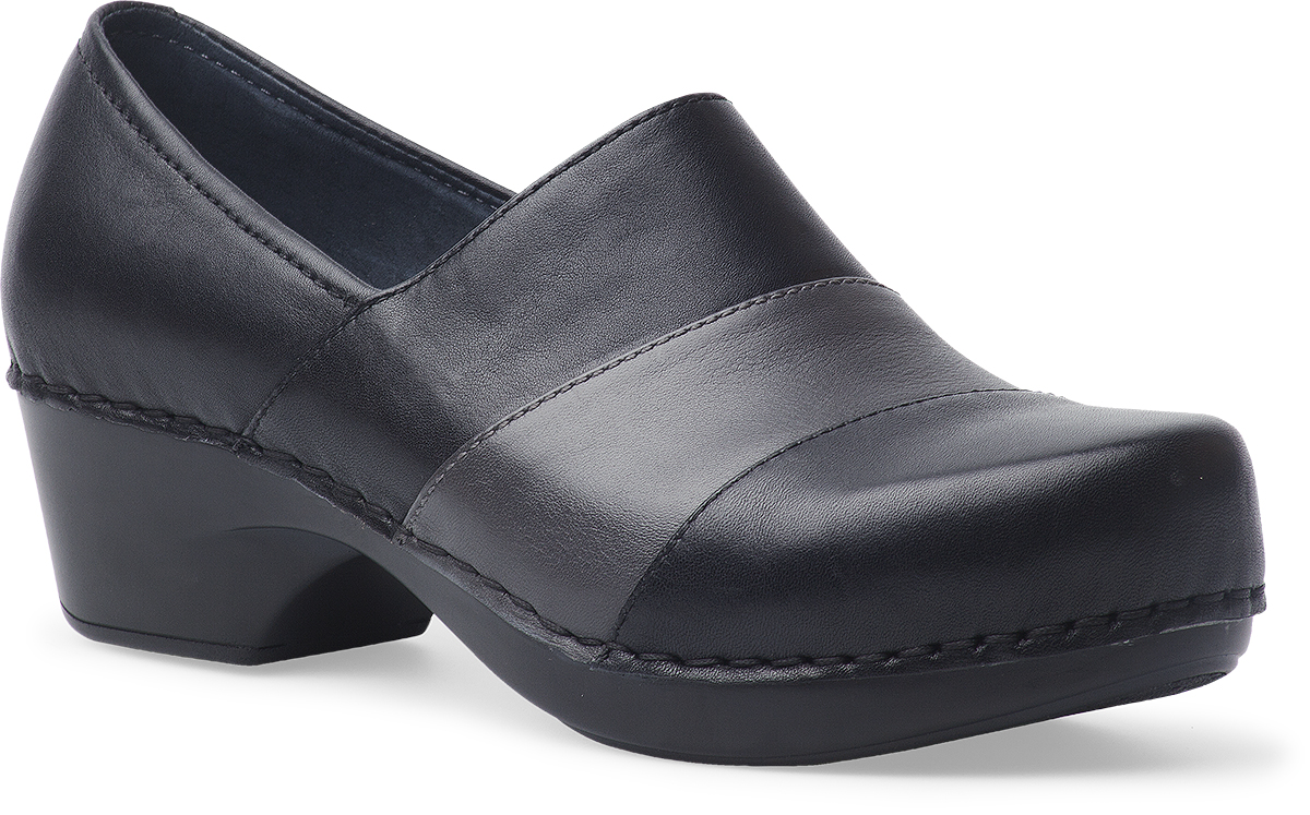 The Dansko Black Grey Nappa from the Tenley collection.