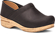 dansko oiled black clogs