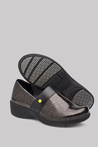 dansko grey tooled patent